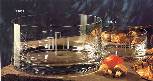 Alexa Crystal Salad Bowl with Monogram