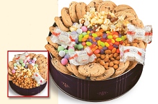 Snack Attach cookie and candy business gift filed with gourmet chocolate chip cookies, jelly beans, mints and more