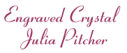 Engraved Crystal Julia Pitcher with Monogram