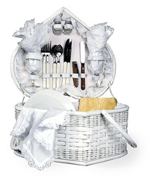 Wedding Heart Picnic Basket