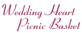Wedding Heart Picnic Basket