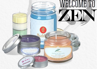 Essential Oil infused Soy Candles  with your logo for wellness programs and business gifts