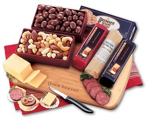 Meat and Cheese Business Food Gifts with Logo