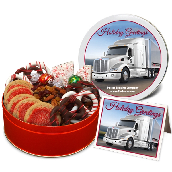 Holiday assortment of gourmet candy, nuts and cookies