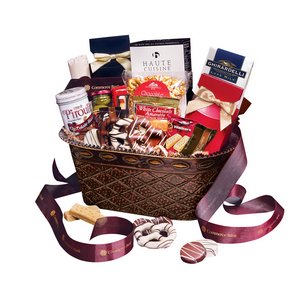 Business Food Gift Baskets in a variety of containers  showcasing your logo