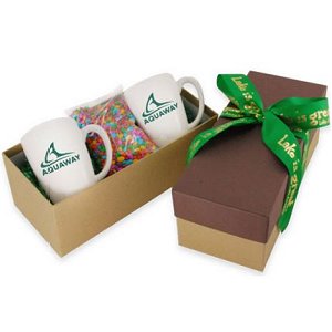Personalized Logo Coffee Mugs in A Gift Set