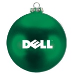 Ellipsoid Flat Custom Christmas Ornaments - Green