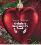 Heart ShapeChristmas Ornament -  Red