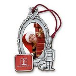 Tin Soldier Oval Photo Insert Ornament with Imprint
