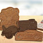 Custom Chocolate Shapes in Clear Cello 2 in x 3 in 