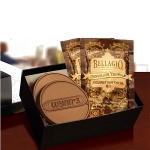 Chocolate Logo Cookies and Cocoa in Gift Box