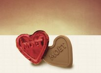 Custom Chocolate Foil Hearts