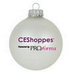 Glass Custom Christmas Ornament with 3 Color Imprint