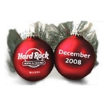 Glass Custom Christmas Ornament with 1 Color Imprint