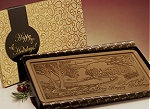 2lb Chocolate  Happy Holidays Bar - Stock No Logo