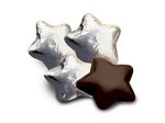 Chocolate Stars in Silver Foil-Dark - Stock