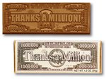 Thanks A Million Chocolate Wrapper Bars- Stock