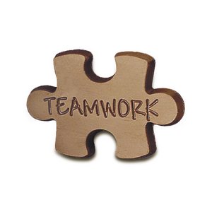 Teamwork Chocolate Puzzle Piece - Stock No Logo 