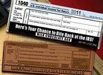 IRS 1040 Chocolate Wrapper Bars - Stock No Logo