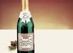 Seasons Greetings Champagne Bottle - Stock No Logo