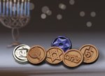 Happy Hanukkah Coins - Stock No Logo