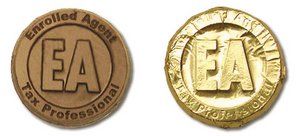 Milk Chocolate Enrolled Agent Coins in Gold Foil 