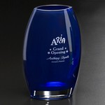 Cobalt Oval Vase 10-1/2 in.