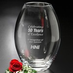 Clear Barrel Vase 8-1/2 in.