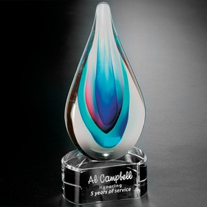 Elegance Art Glass Award 9 in. 