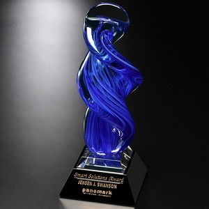 Blue Whirlwind Art Glass Award 