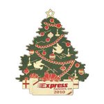 Christmas Tree Shape Holiday Ornament with Color