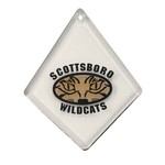 Diamond Shape Acrylic Ornament with Custom Imprint