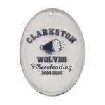 Oval Acrylic Ornament with Custom Imprint