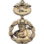 Santa Claus Ornament with Imprintable Plate