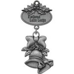 Petite Cast Pewter Christmas Bells Ornament