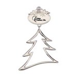 Christmas Tree Shaped Ornament Dangling from Plate
