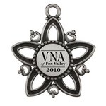 Pewter Star Shape Christmas Ornament with Imprint