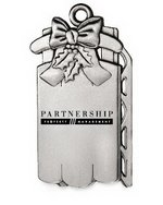 Sled Ornament with Pewter Finish and Imprint