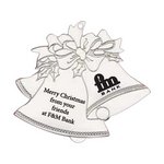 Silver Bell Shape Ornament with Imprint