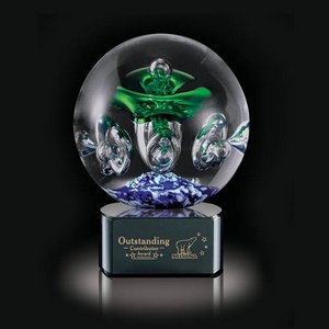 Aquarius Award on Black Base - 6.25 in. Diam 