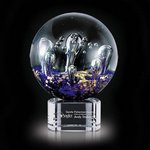 Serendipity Award on Clear Base - 4 in. Diam