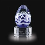 Astral Art Glass Award on Clear Base - 4.5 in. High