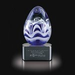 Astral Art Glass Award on Black Base - 4.5 in. High