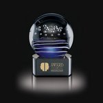 Tranquility Art Glass Award on Black Base - 4 in. High