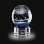 Starburst Art Glass Award on Clear Base - 5 in. High