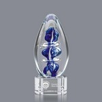 Eminence Art Glass Award on Clear Glass Base