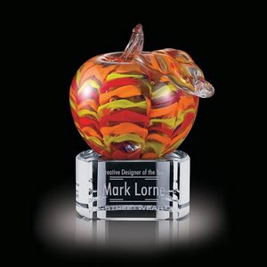 Picton Apple Award on Clear Base - 4.5 in. High 