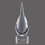Equinox Art GlassAward on Clear Base - 10.5 in High