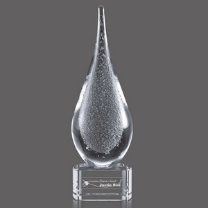 Equinox Art GlassAward on Clear Base - 10.5 in High 