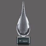 Equinox Art GlassAward on Black Base - 10.5 in High